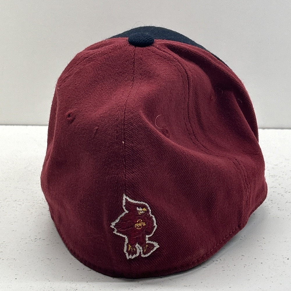 Iowa State Cyclones Hat Cap One Fit Strapback Cardinal Black NCAA Adult OSFA - Picture 4 of 7